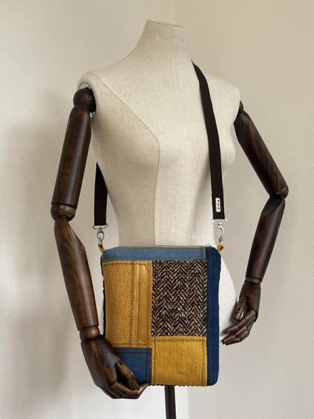 "Flickenwerk II/7" - GELB-BRAUN-JEANS